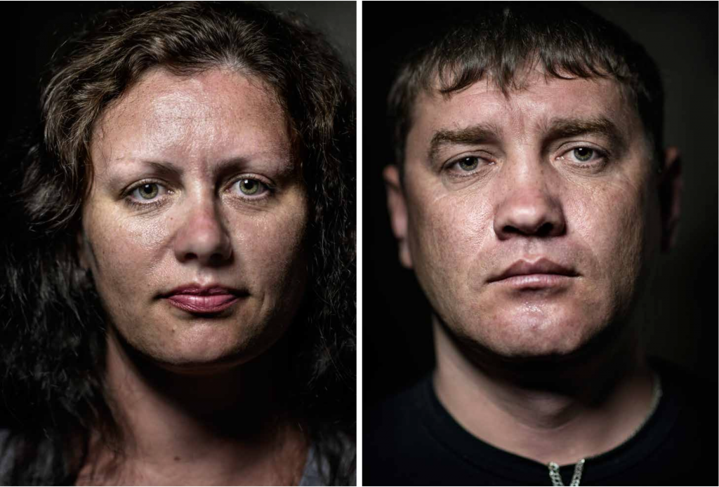 Left: Elena Kochetkova, 42, prosecutor.<br /> Right: Alexander Lobanov, 37, from Salehard, civil servant