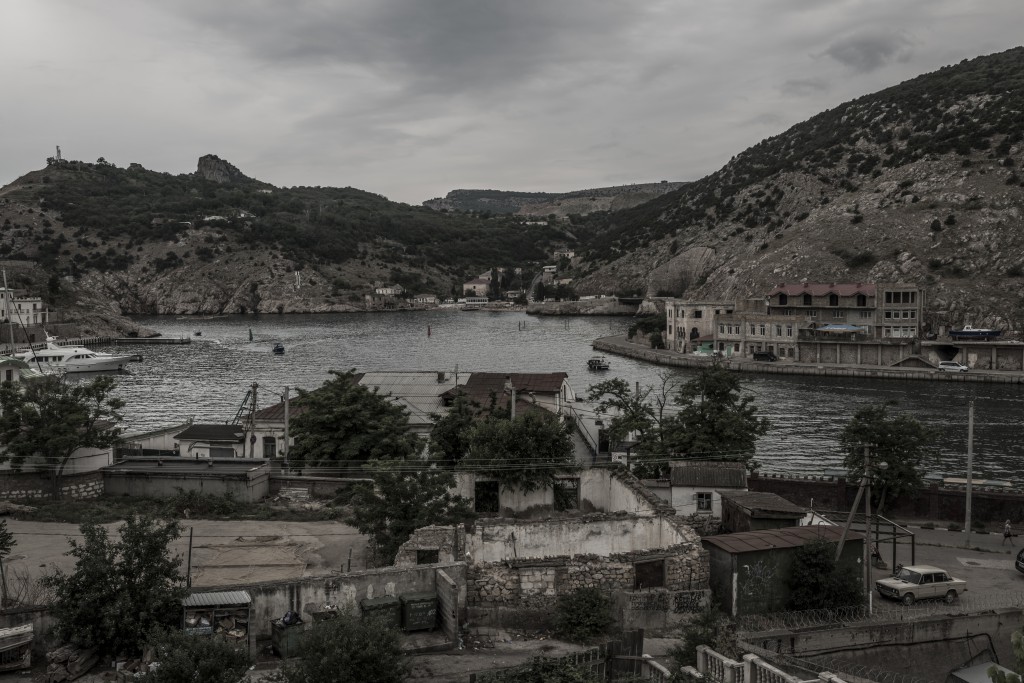 Cossack Bay, Balaklava. Inspired by a Roger Fenton's photograph of the Crimean War. Balaklava, Crimea. 19 June 2014