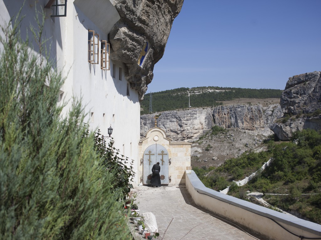 Uspensky Cave Monastery in Bakhchisaray. Crimea. 03.08.14