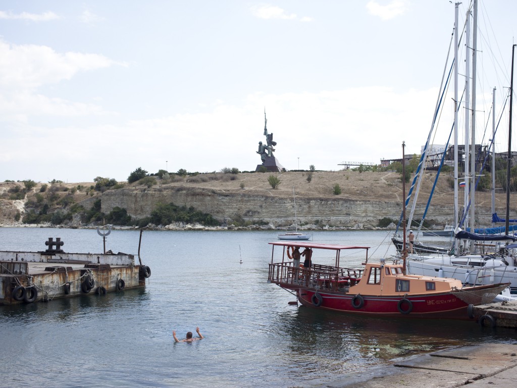 Black Sea Navy yacht Club in Sevastopol. Crimea 07.08.14